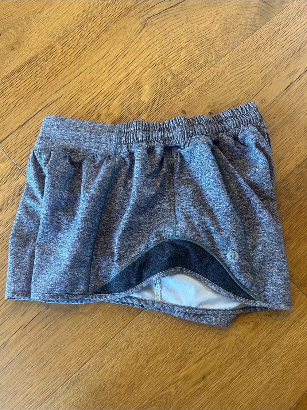 lululemon athletica Heathered Gray Athletic Shorts